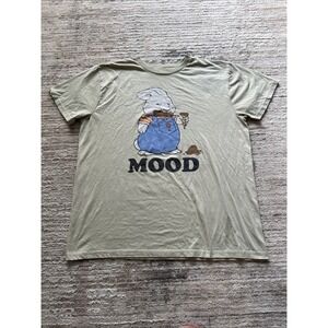 Max & Ruby T-Shirt Men Flat Green Sz L Ice Cream MOOD Rosemary Wells Cotton Crew